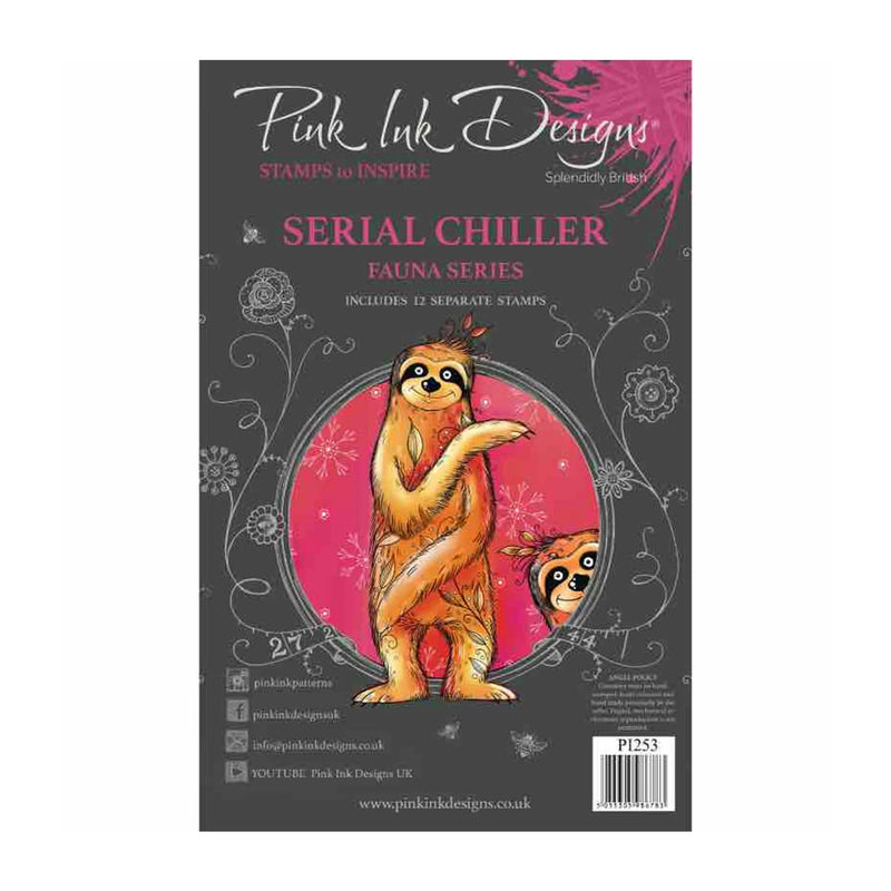 Pink Ink Designs 6"x 8" Clear Stamp Set - Fauna Series - Serial Chiller*