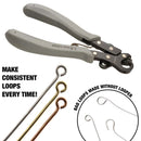 Looping pliers with loops and text on a white background