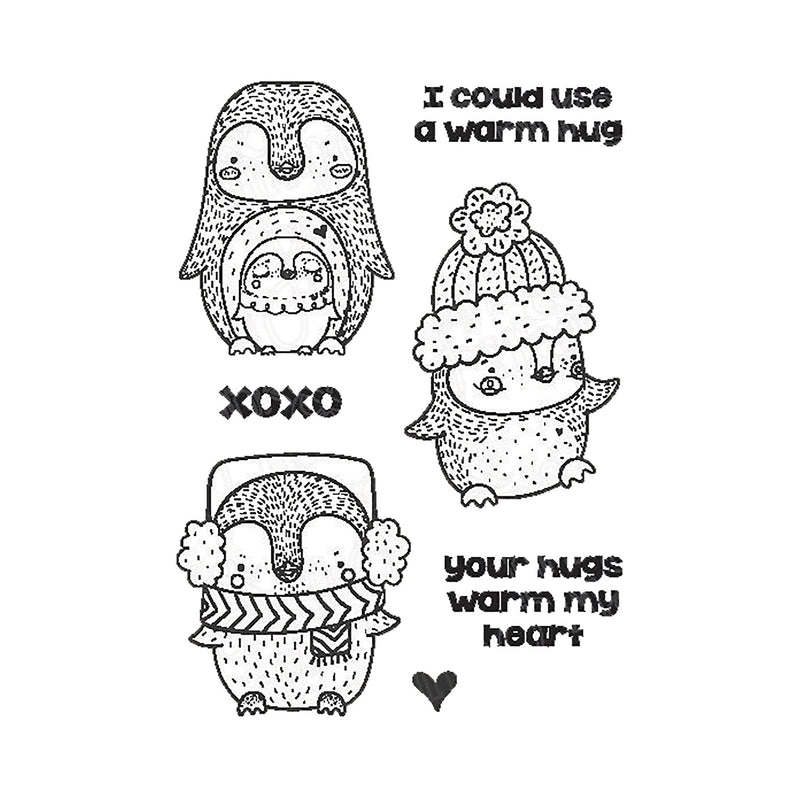 Pink & Main Clear Stamps - Warm Hug*