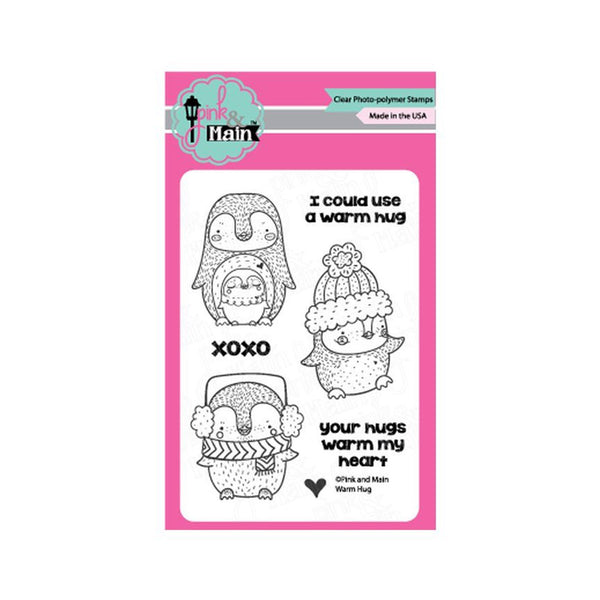 Pink & Main Clear Stamps - Warm Hug