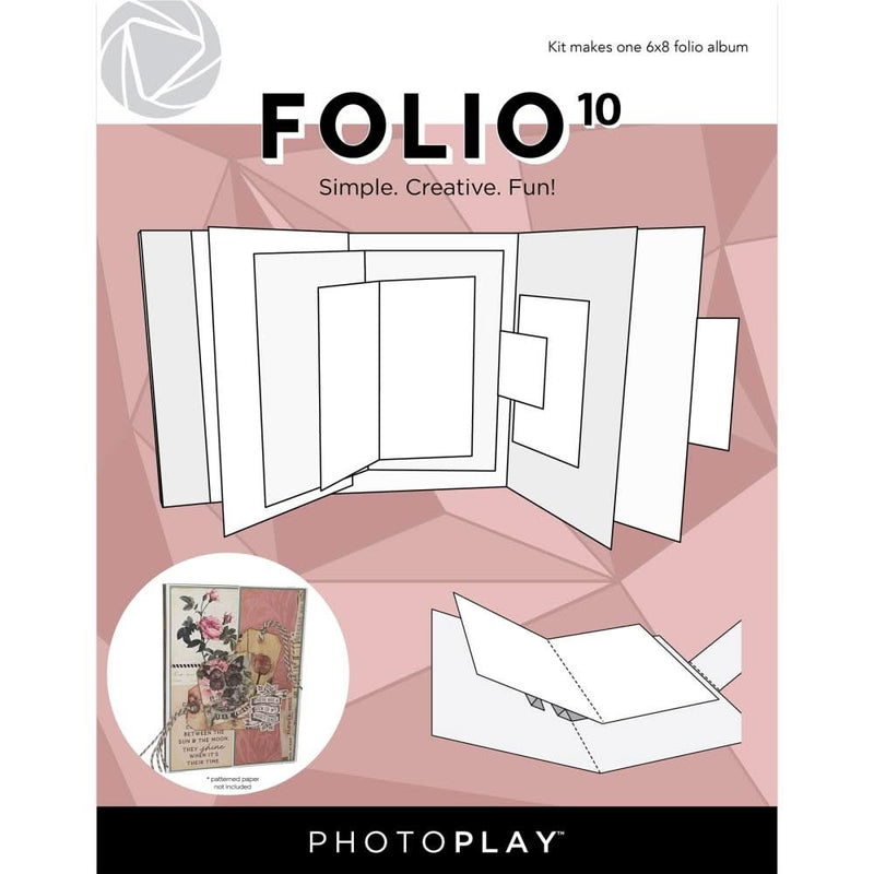 PhotoPlay Folio 6"X8" White
