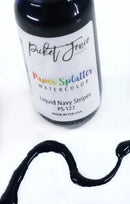 Picket Fence Studios Paper Splatter Watercolour - Liquid Navy Stripes