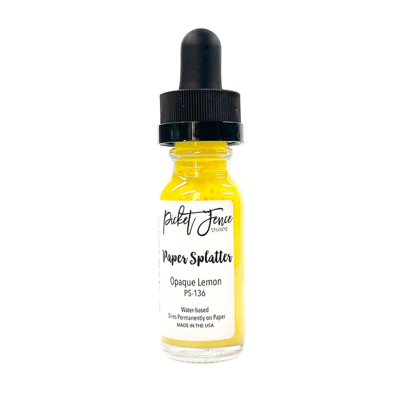 Picket Fence Studios Paper Splatter - Opaque Lemon