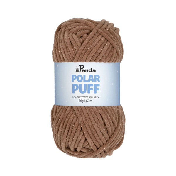 Panda Polar Puff Chenille Yarn 50g - Latte
