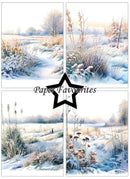Paper Favourites A6 Paper Pack - Frosted Landscapes