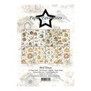 Packaging of Paper Favourites A5 paper pack with birdhouse designs on a white background.