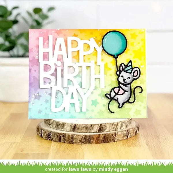Lawn Cuts Custom Craft Dies - Party Mouse