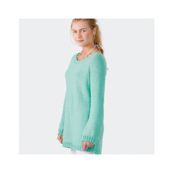 Patons Free Pattern - Cotton Blend - Dip Hem Jumper