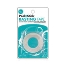 PeelNStick Basting Tape, 1/8 inch double-sided adhesive tape in a clear plastic blister pack with a white and teal backing card.
