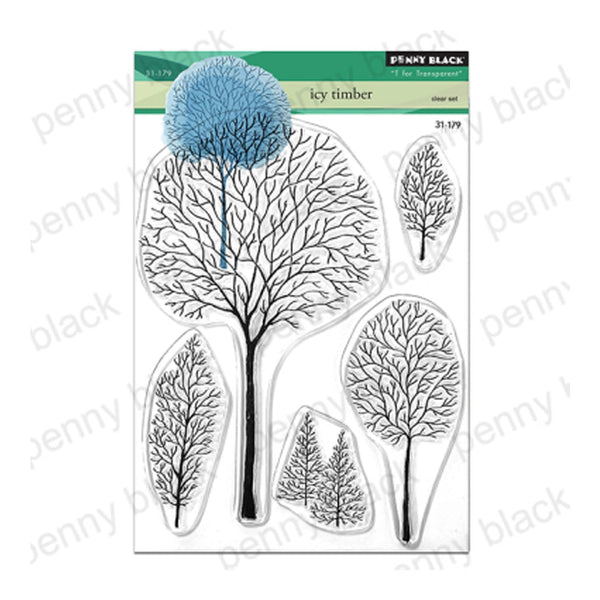 Penny Black Clear Stamps - Icy Timber