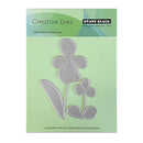 Penny Black Creative Dies with floral design on a green background