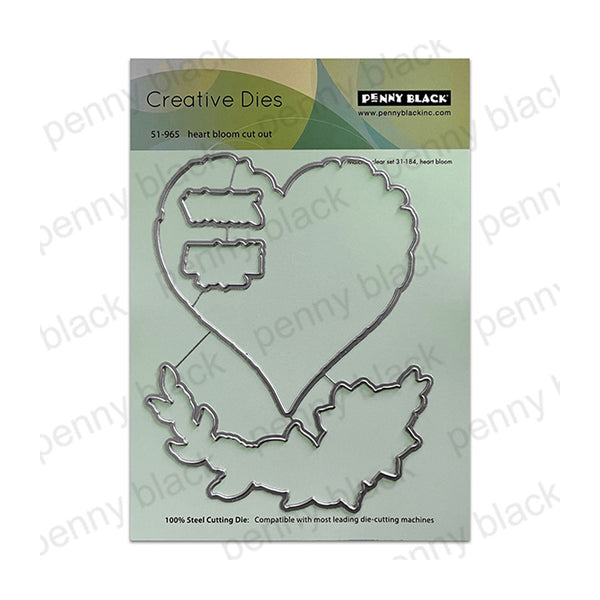 Penny Black Creative Dies - Heart Bloom Cut Out