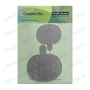 Penny Black Creative Dies 100% Steel Cutting Die set featuring two pumpkin-shaped dies on a light green backing card.