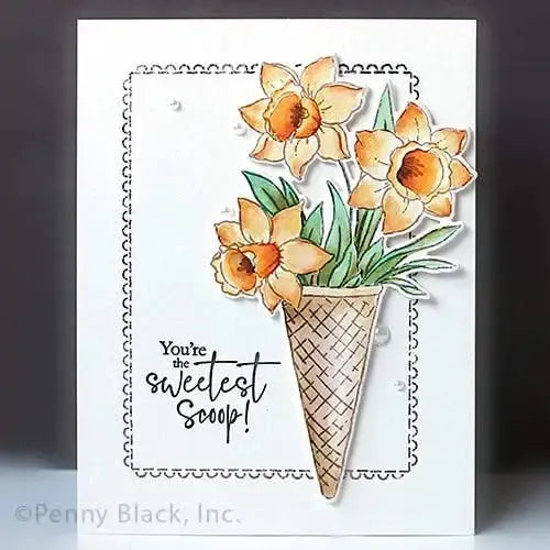 Penny Black Clear Stamps - Flower Scoops