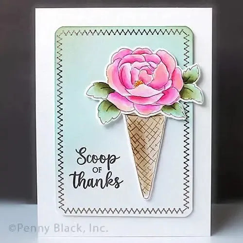 Penny Black Clear Stamps - Flower Scoops