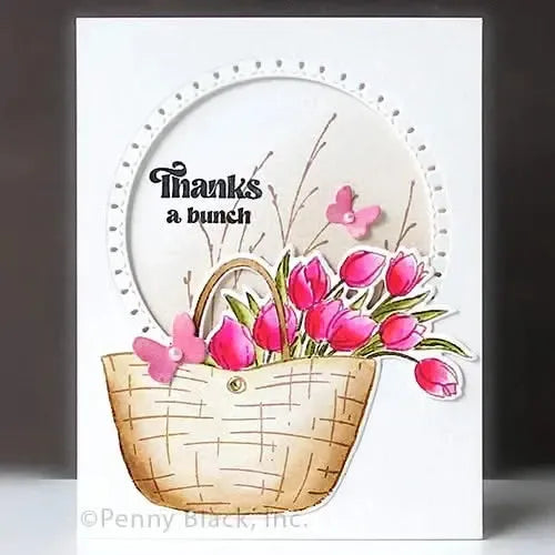 Penny Black Clear Stamps - Tulip Bunch
