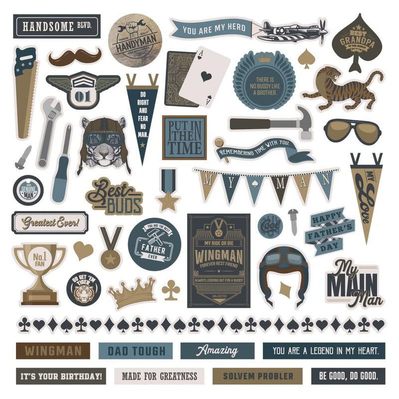 PhotoPlay Stickers 12X12 Wingman