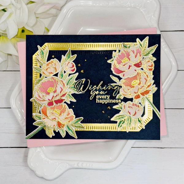 Pinkfresh Studio Clear Stamp Set - Blushing Blooms