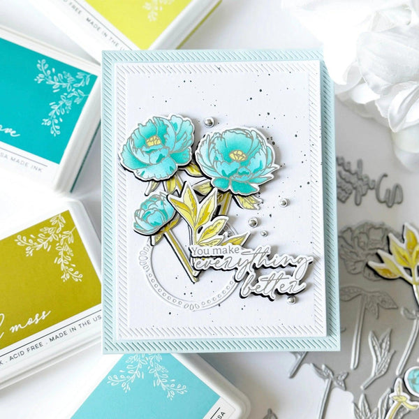 Pinkfresh Studio Press Plate - Blushing Blooms