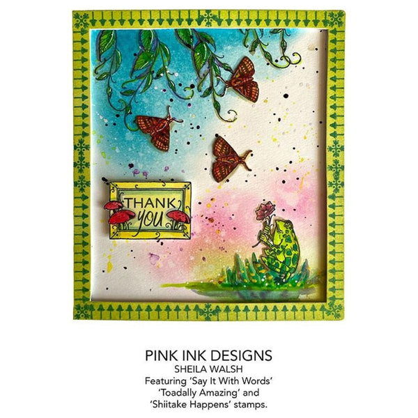 Pink Ink Designs A6 Clear Stamps - Decorative Sentiments
