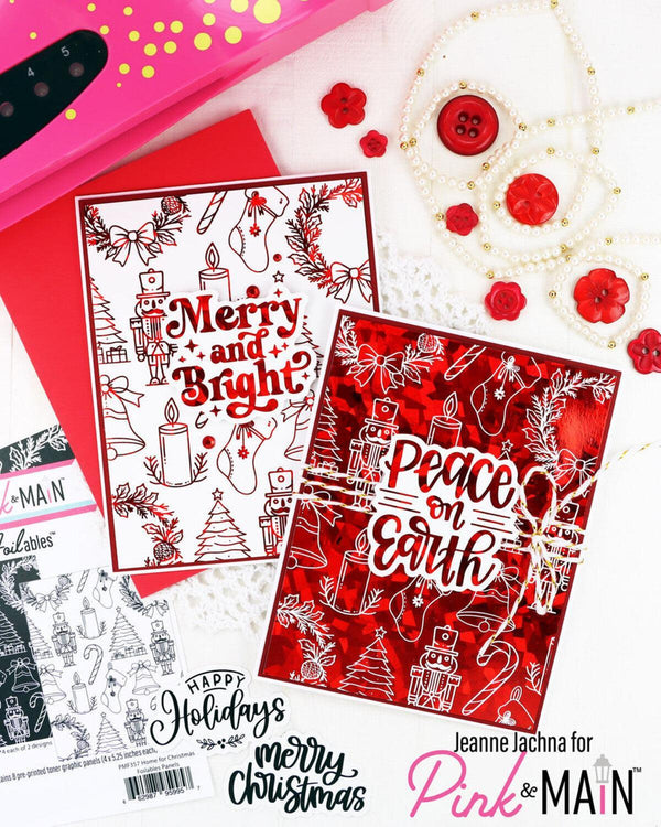 Pink & Main Foilables Cut Ups - Handlettered Holiday Greetings