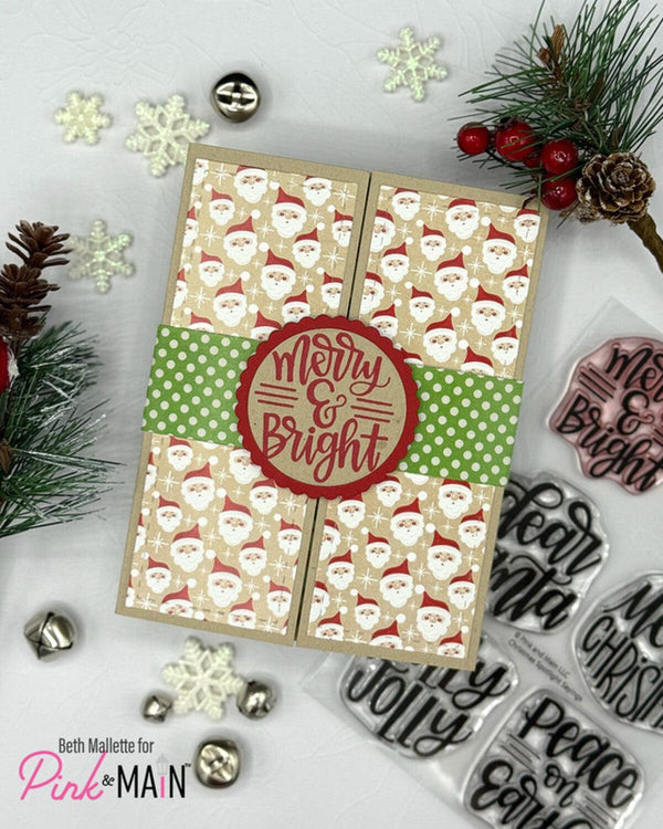 Pink & Main Paper Pack 8.5" x 5.5" - Kraft Christmas