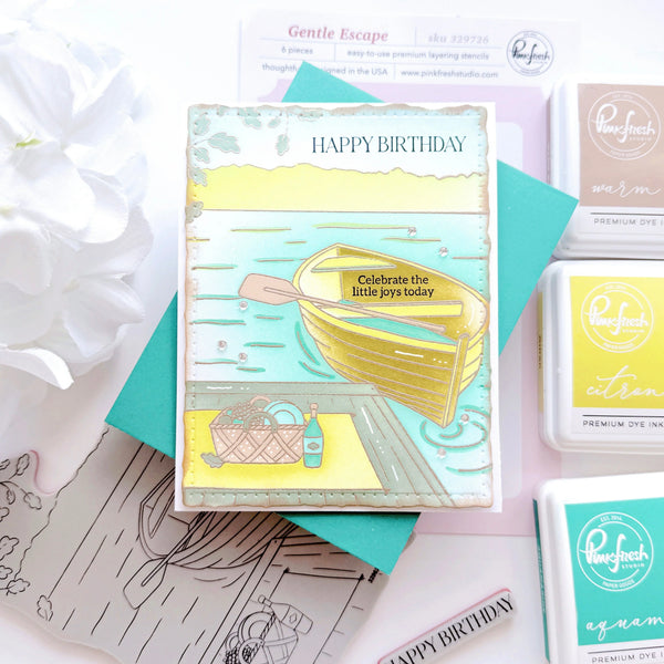 Pinkfresh Studio Cling Stamp - Gentle Escape