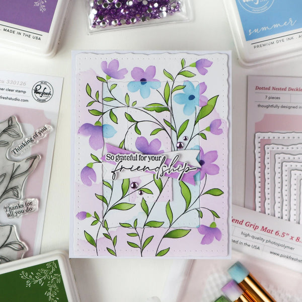 Pinkfresh Studio Stamp Set - Soft Meadow