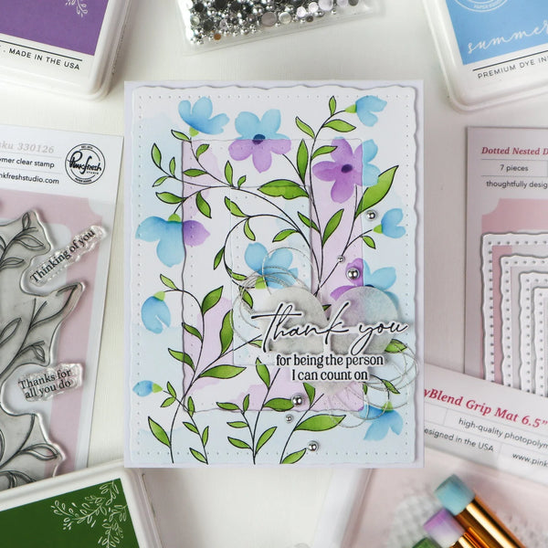 Pinkfresh Studio Stamp Set - Soft Meadow