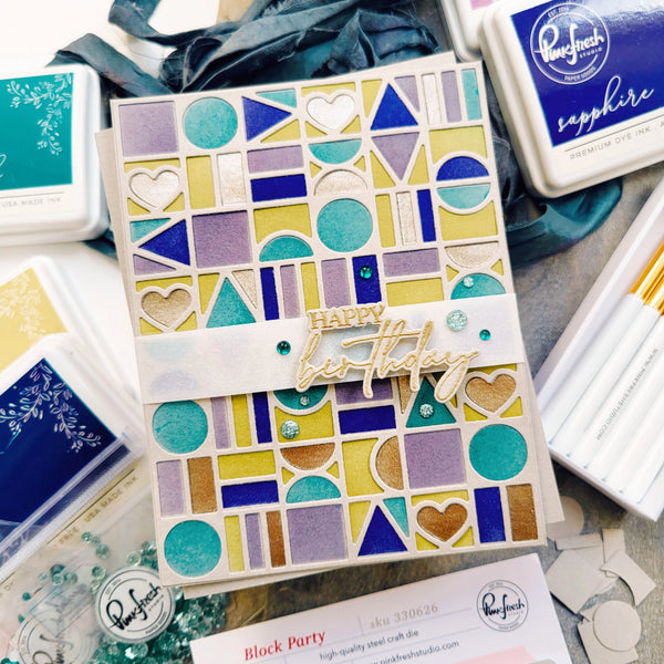 Pinkfresh Studio Stencil Set - Block Party