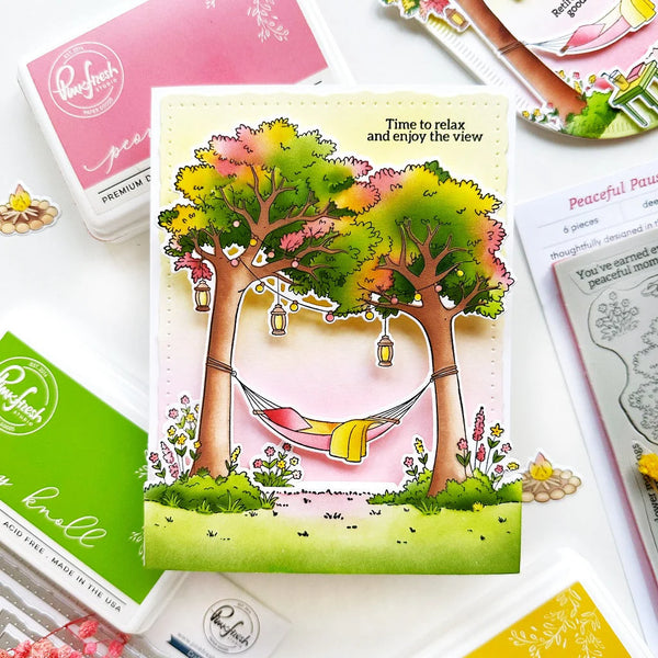 Pinkfresh Studio Stencil Set - Peaceful Pause