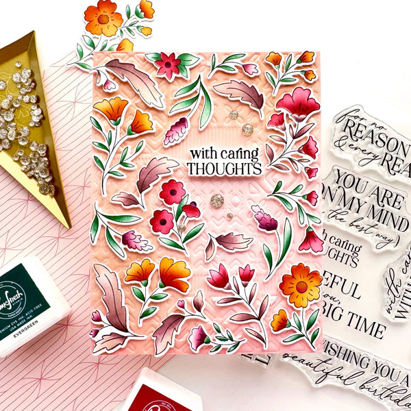 Pinkfresh Studio Cling Stamp - Bloomscape