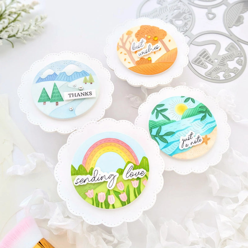 Pinkfresh Studio Die Set Four Seasons