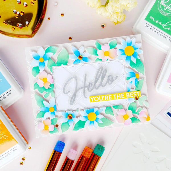 Pinkfresh Studio Layering Stencils - Bloom Burst