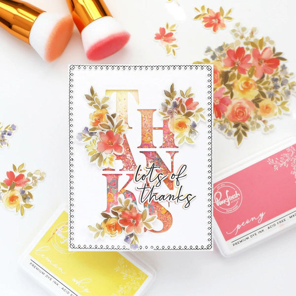Pinkfresh Studio Layering Stencils - Cozy Blooms
