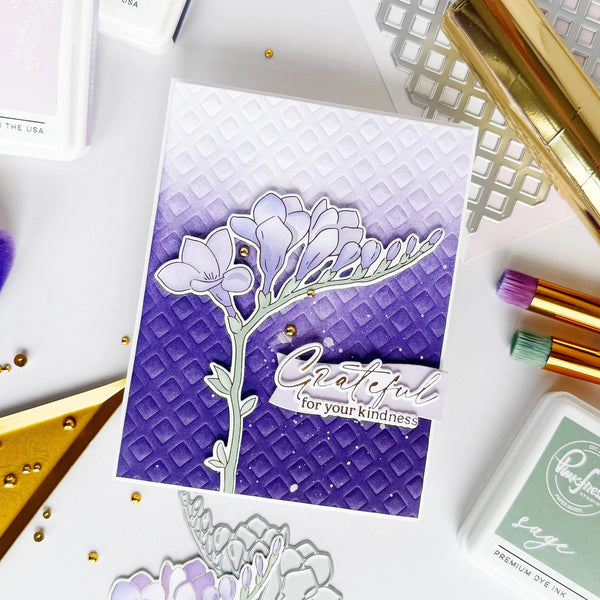 Pinkfresh Studio Press Plate Set - Freesia Flourish