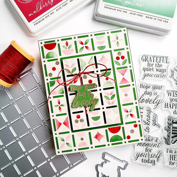 Pinkfresh Studio Stencil Set - Refined Grid Builder