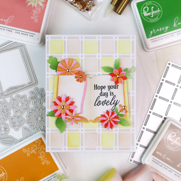 Pinkfresh Studio Stencil Set - Refined Grid Builder