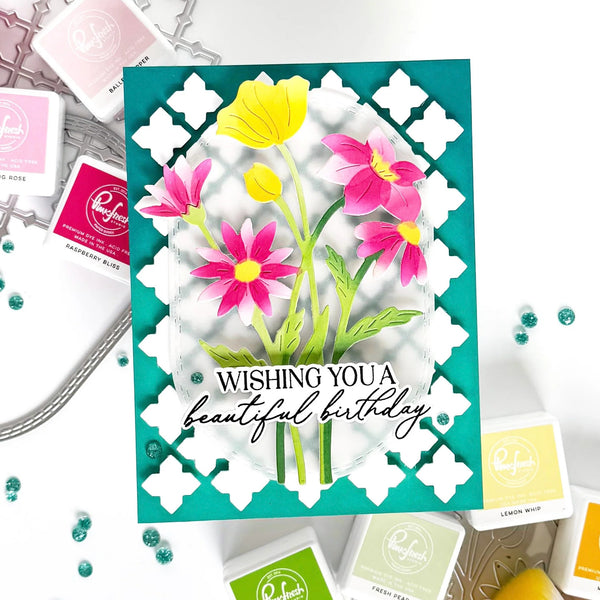 Pinkfresh Studio Stencil Set - Wildflower Elegance