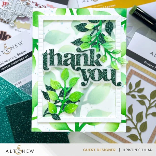 Altenew Playful Leaves Botanical 3D Embossing Folder