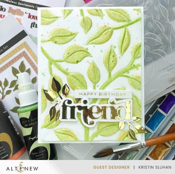 Altenew Playful Leaves Botanical 3D Embossing Folder