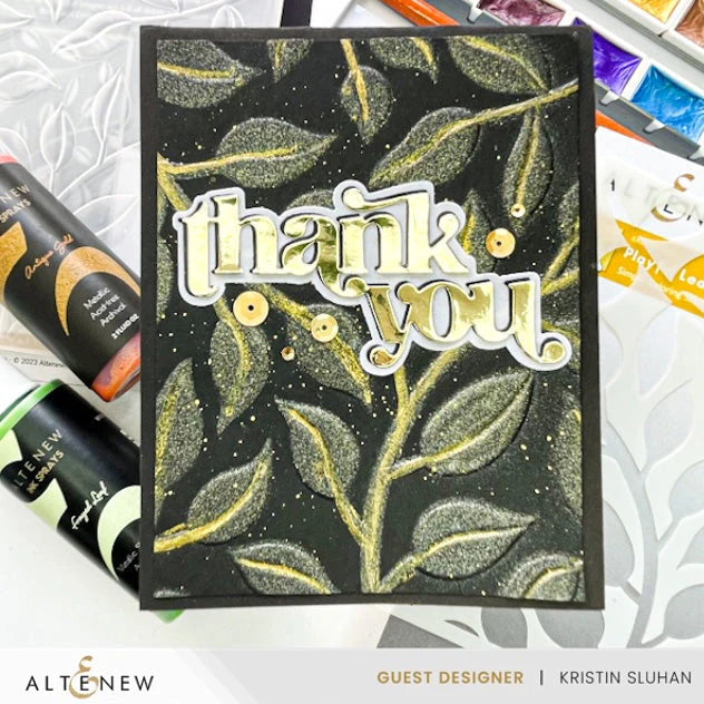 Altenew Playful Leaves Botanical 3D Embossing Folder