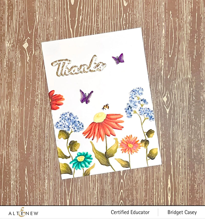 Altenew Playful Wildflower Botanical 3D Embossing Folder