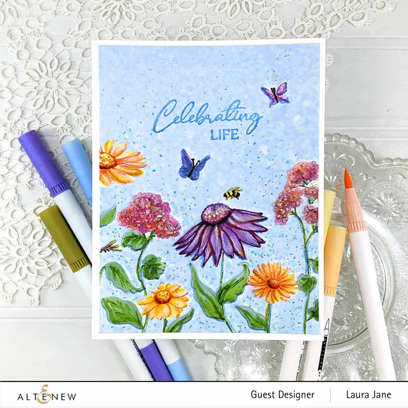 Altenew Playful Wildflower Botanical 3D Embossing Folder