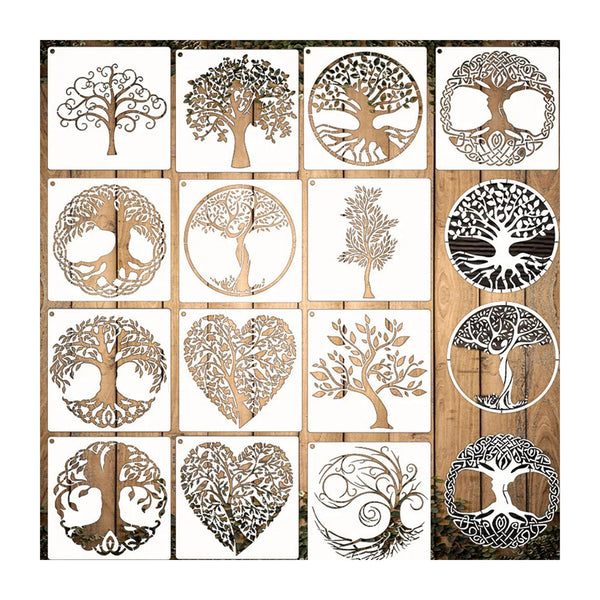 Poppy Craft Stencil Kit #85 - Tree Varieties
