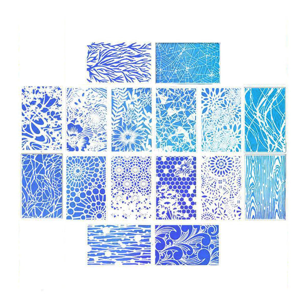 Poppy Craft Stencil Kit #86 - Wavey Nature