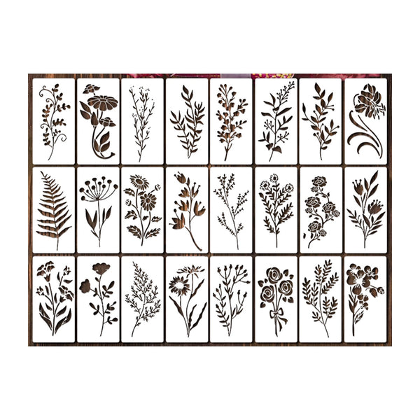 Poppy Craft Stencil Kit #88 - Flowing Floarls