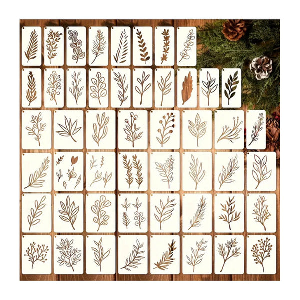 Poppy Craft Stencil Kit #90 - Lots of Leaves