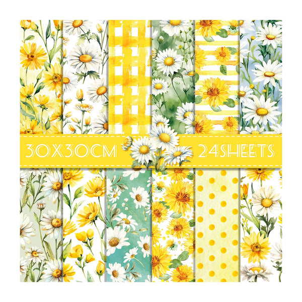 Poppy Crafts 12"x 12" Paper Pack #139 - Fresh Flowers