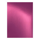 A rectangular sheet of textured metallic pink paper or cardstock centered on a plain white background.